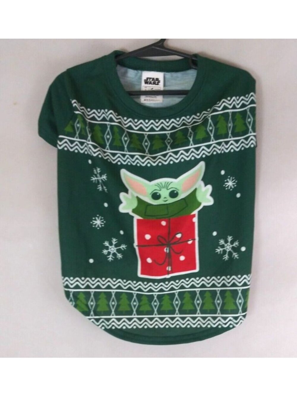 New Bay Island Disney Star Wars The Mandalorian Grogu Christmas Pet Shirt Large